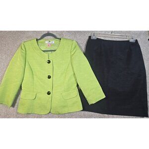 Tahari Arthur S. Levine 2 Pc Dress Skirt Suit Business Professional Women's 8